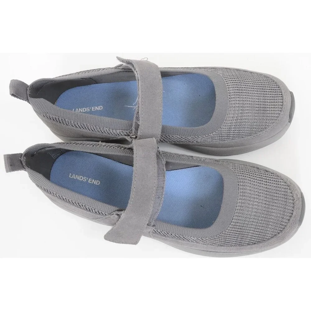Lands End Women's 7B Hook & Loop Comfort Mary Jane Uniform Nurse‎ Walking